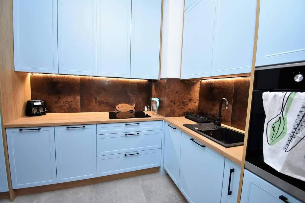 Apartament Blue Bastion Walowa 23C Z Klimatyzacja I Miejscem Parkingowym W Podziemnym Parkingu Gdańsk Eksteriør bilde