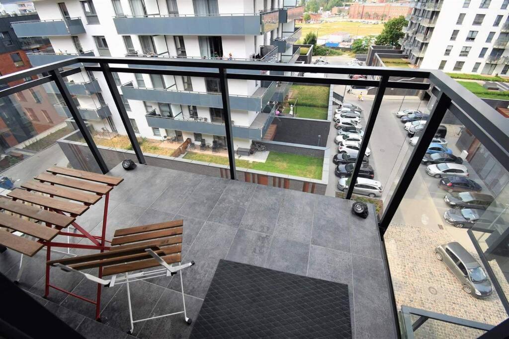 Apartament Blue Bastion Walowa 23C Z Klimatyzacja I Miejscem Parkingowym W Podziemnym Parkingu Gdańsk Eksteriør bilde