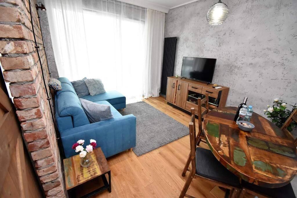 Apartament Blue Bastion Walowa 23C Z Klimatyzacja I Miejscem Parkingowym W Podziemnym Parkingu Gdańsk Eksteriør bilde